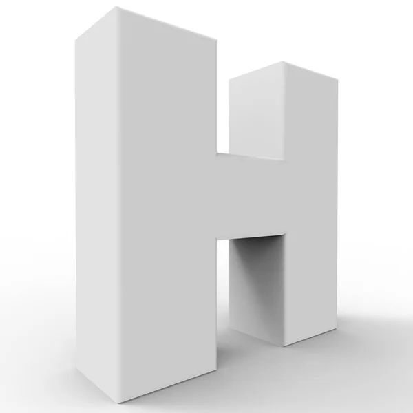 A letra H . — Fotografia de Stock