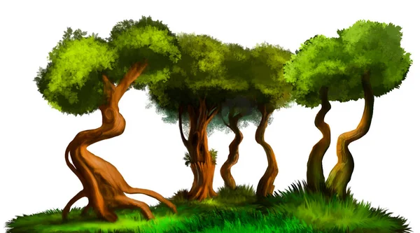 Illustration av ett träd. — Stockfoto
