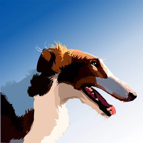 Vektorillustration eines Hundes. — Stockvektor