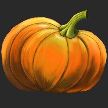 Balkabağına çizimi.