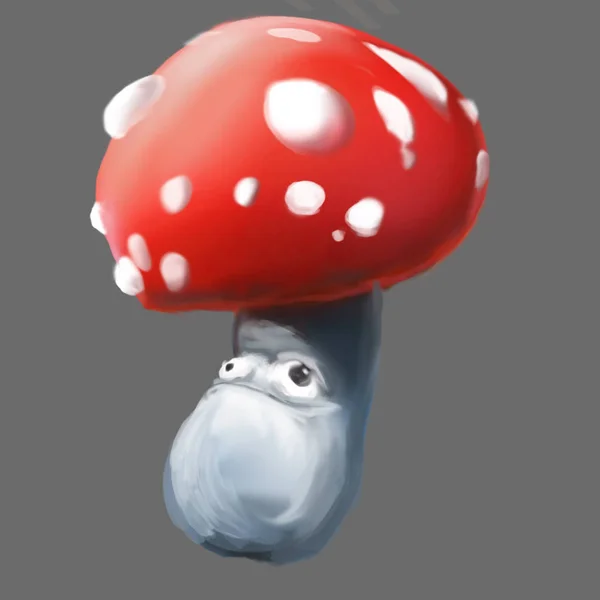 Иллюстрация грибов . — стоковое фото