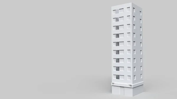 3D-s épület render. — Stock Fotó