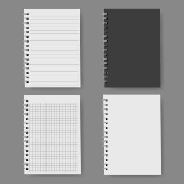 Gerçekçi defter, vektör.