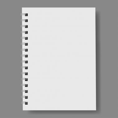 Gerçekçi defter, vektör.