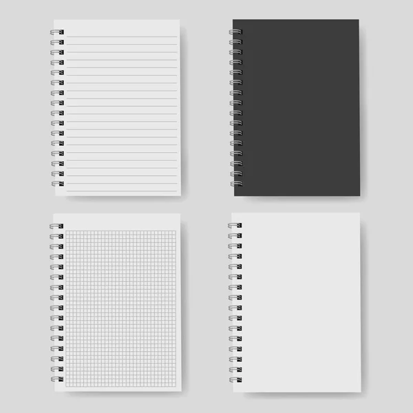 Realistiska notebook, vektor. — Stock vektor