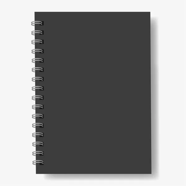 Cuaderno realista, vector . — Archivo Imágenes Vectoriales