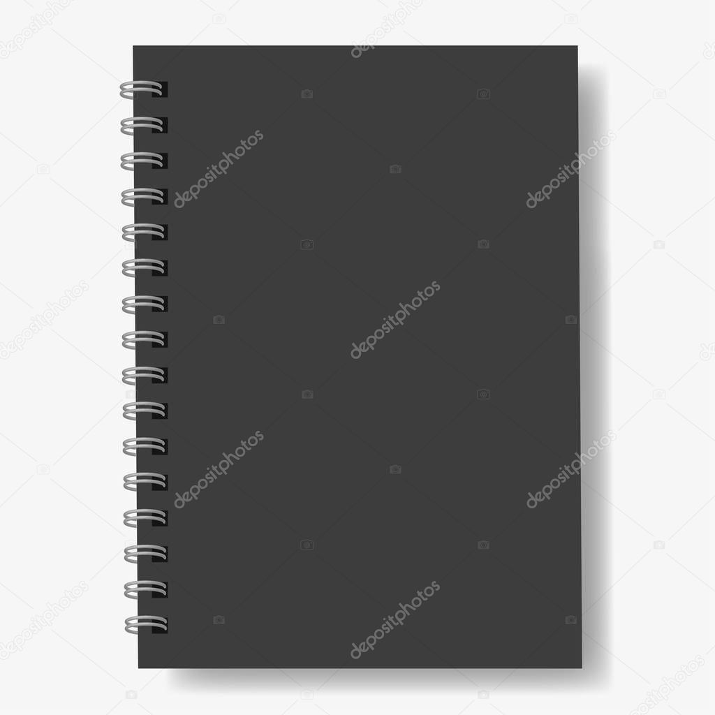 Realistic notebook, vector.