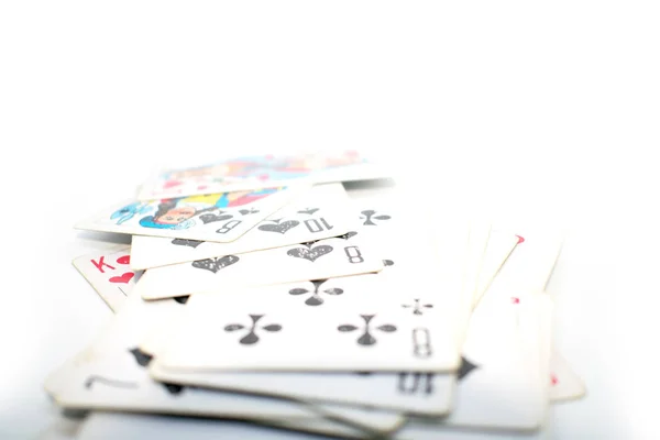 Foto de jugar a las cartas. — Foto de Stock