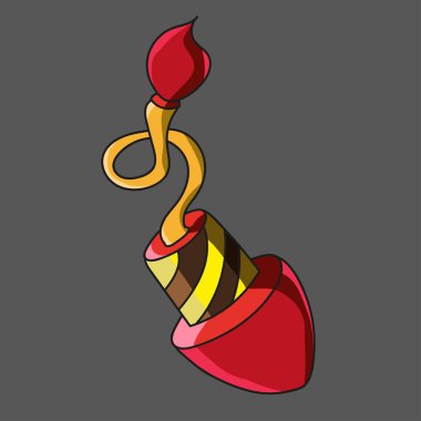 Bir bombanın vektör çizimi.