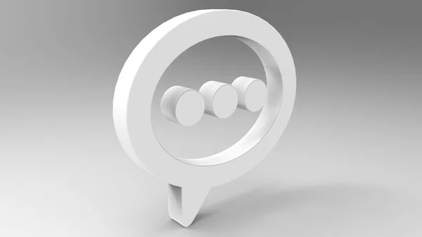 3D párbeszédpanel. — Stock Fotó