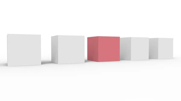 Representación Ilustración Cubos Brillantes Sobre Fondo Claro —  Fotos de Stock