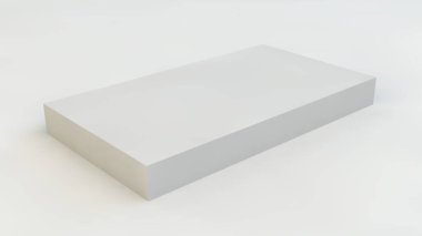 3D çizim, 3D çizim. Hafif bir arkaplanda bir kartvizit tasviri.