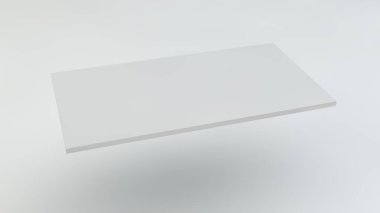 3D çizim, 3D çizim. Hafif bir arkaplanda bir kartvizit tasviri.