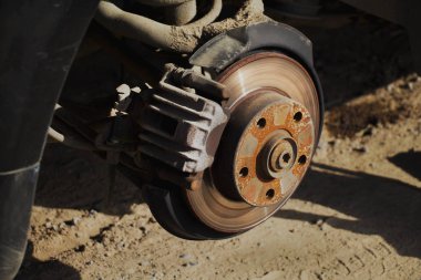 Eski paslı fren disk