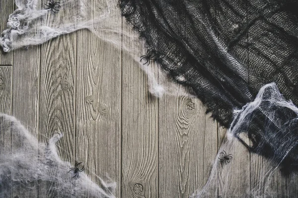 Örümcek ağları ve örümcekler ile arka plan