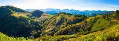 Panoramik Sakhalin eteklerindeki.