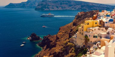 Santorini Adası. Yunanistan.