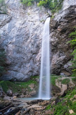 Waterfall Wildensteiner Wasserfall on mountain Hochobir in Gallicia