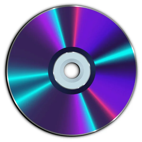 Cd または Dvd ディスクをコンパクトします。 — ストックベクタ