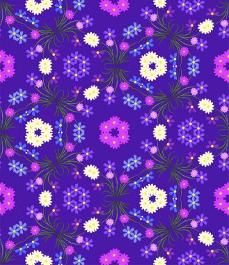 Çiçekler. Seamless modeli. Arka plan, duvar kağıdı.