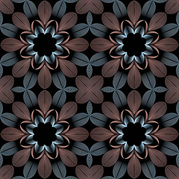 Abstrakte geometrische nahtlose Muster Hintergrund für Tapete. — Stockvektor