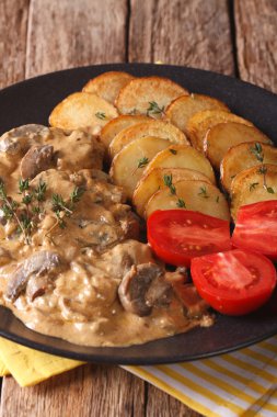 Diana Delicious biftek mantar sosu ve kavrulmuş patates c