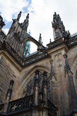Güzel Gotik St. Vitus Katedrali Prag döküm üzerine parçası