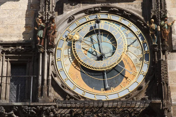 Astronomische klok op stadhuis, Praag — Stockfoto
