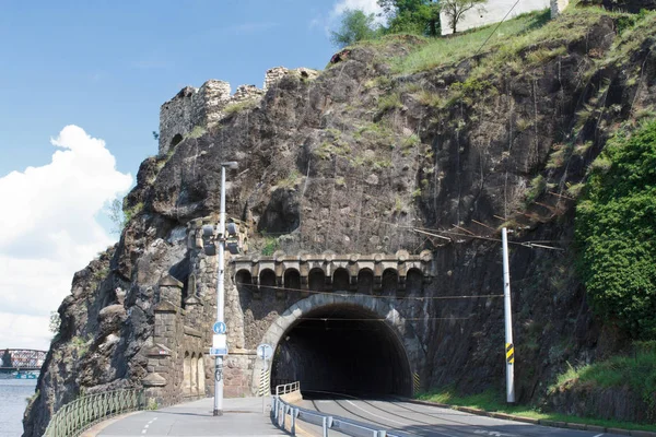 Visegrad tunnel. Prague — Stock Photo, Image
