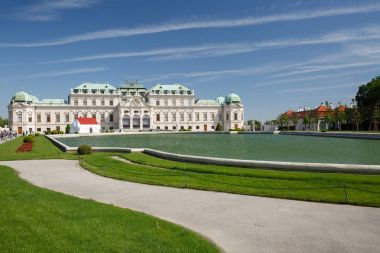 Belvedere Sarayı ve gölet, Viyana, Avusturya