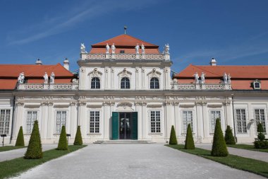 Alt Belvedere Sarayı ve gün Garden'da ön cephe