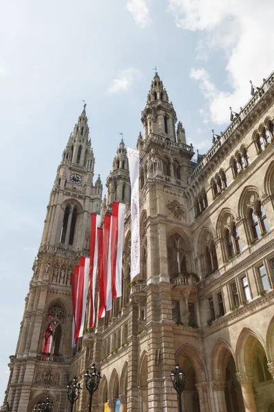 Town Hall Towers in Vienna. Austria — Stock Photo, Image