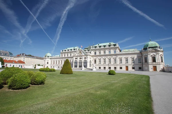 Horní Belvedere. Hlavní palác komplexu Belvedere. Rakousko. — Stock fotografie