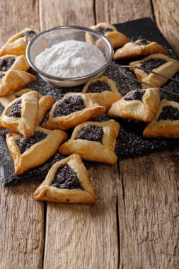 Hamentashen, özen Haman, Purim Yahudi hol için çerezleri desteklenen