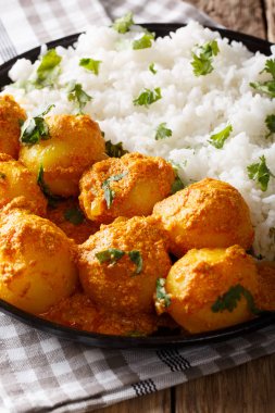 Hint mutfağı: vejetaryen Keşmir Dum aloo patates pirinç 