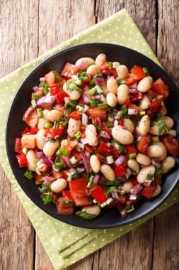 Türk Piyaz salata fasulye, domates, soğan, biber ve CI