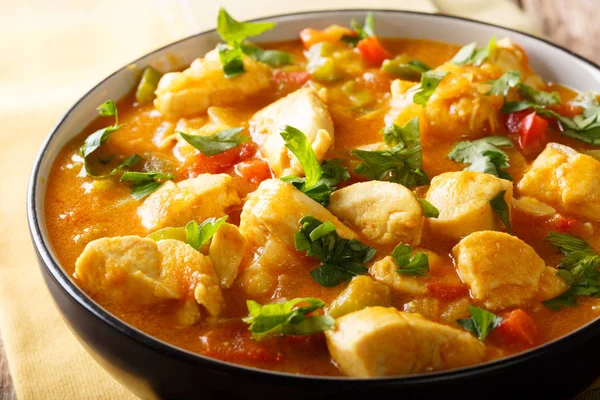 Comida Sudamericana: Guiso de pollo Bobo con verduras en coco —  Fotos de Stock