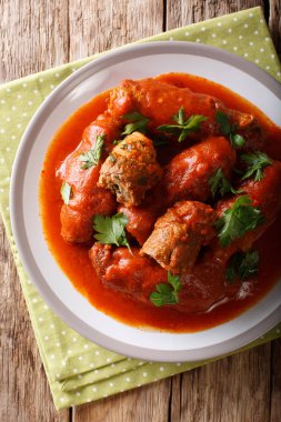 Maydanoz ve parmesan peynir st ile doldurulmuş lezzetli sığır eti biftek