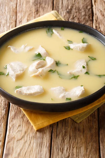 Chikhirtma é uma deliciosa sopa de frango do leste da Geórgia. É... — Fotografia de Stock