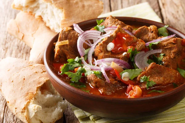 Similar to a goulash, chashushuli is a hearty beef and tomato st — 스톡 사진
