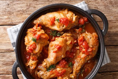 Andorra recipe stew of rabbit in tomato sauce with white wine an