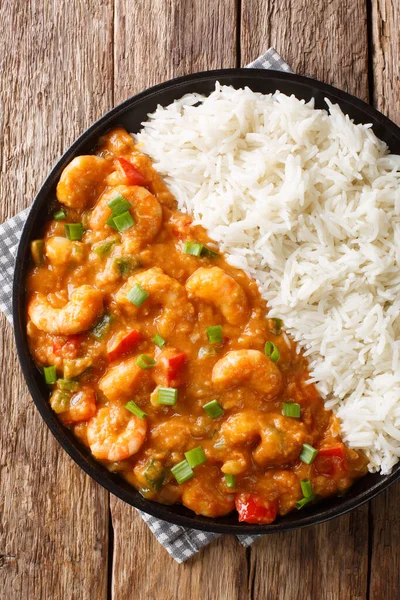 Crevettes Etouffee XoPlat juteux étouffé dans un roux riche et savoureux — Photo