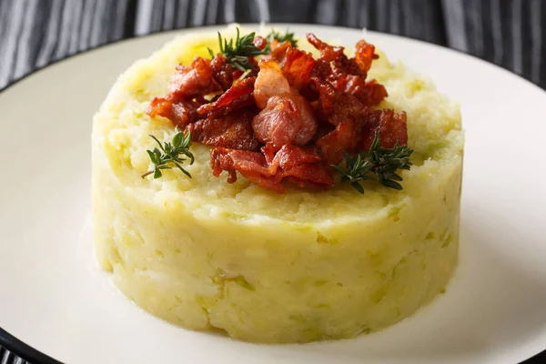 Trinxat Spanish and Andorran dish spicy mashed potato cabbage to — стокове фото