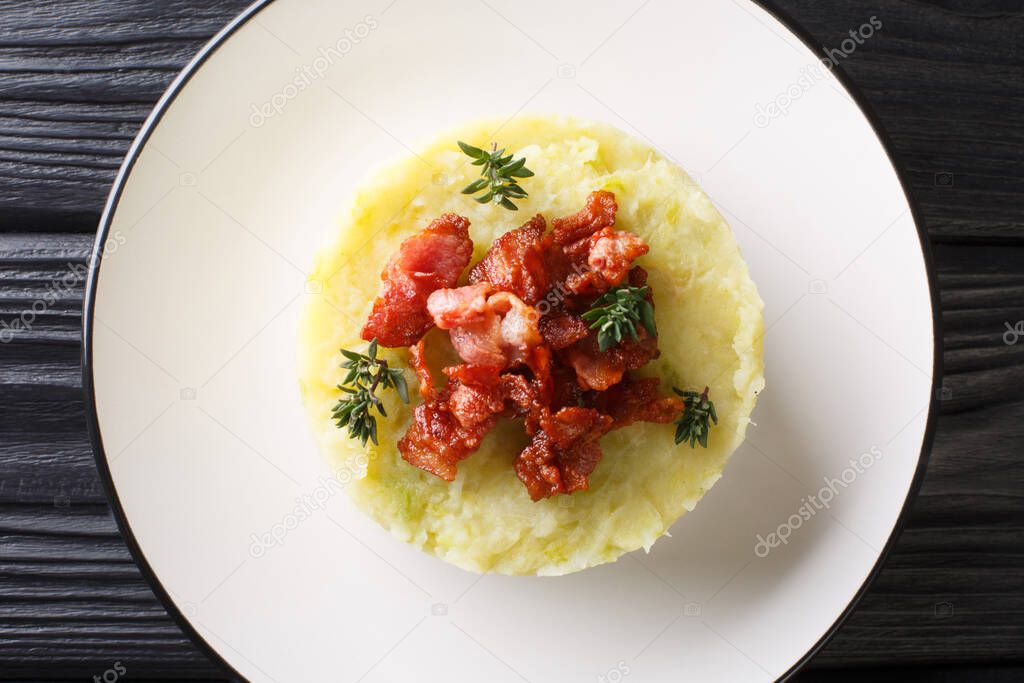 Trinxat Spanish and Andorran dish spicy mashed potato cabbage to