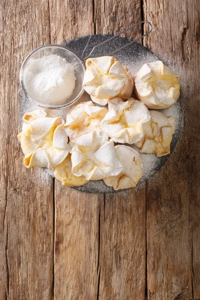 Soffioni Abruzzesiare Lindos Pastelitos Italianos Magdalenas Llenas Crema Ricotta Esponjosa —  Fotos de Stock