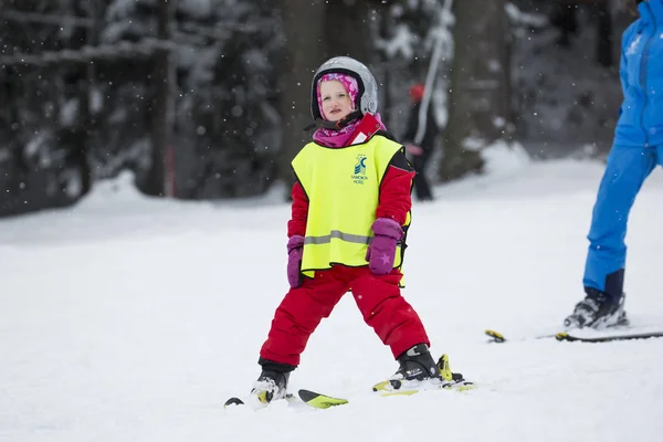 2017 Alp Borovets Kayak Resort Rila Dağı Bulgaristan Kayak Öğrenme — Stok fotoğraf