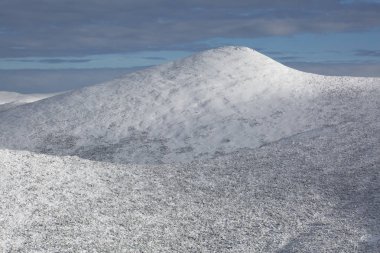 Güzel kış dağ manzaralı, Rila Dağı, Bulgaristan