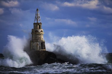 Bağlantı noktası Ahtopol, Karadeniz, Bulgaristan deniz feneri