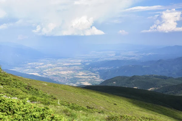 Vue Panoramique Depuis Sommet Vezhen Montagnes Des Balkans Occidentaux 2198M — Photo