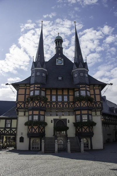 Câmaras de comércio em Wernigerode, Alemania — Fotografia de Stock